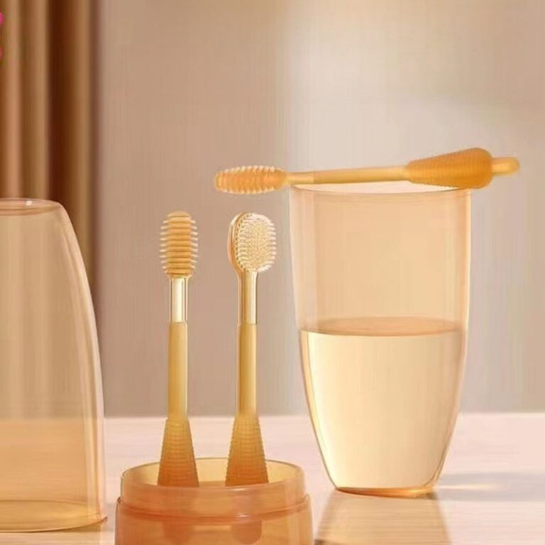 Baby Finger Toothbrush Silicon Baby Training Toothbrush,Soft Silicone Brush Head,Toothbrush for Infants,Toddler Toothbrush,Silicone Tongue Brush,Dental Care for 0-18 Months Baby.