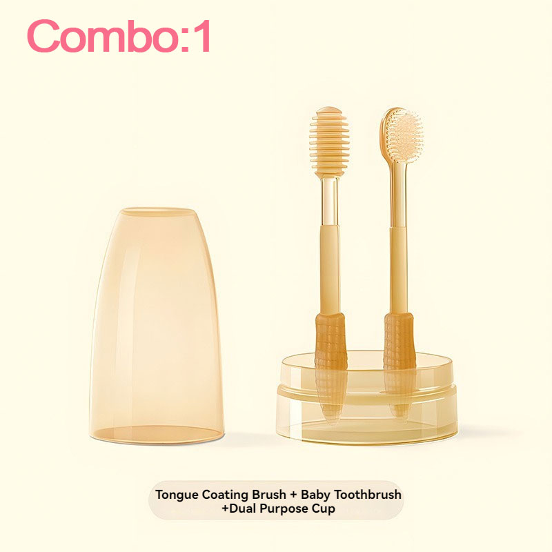 Baby Finger Toothbrush Silicon Baby Training Toothbrush,Soft Silicone Brush Head,Toothbrush for Infants,Toddler Toothbrush,Silicone Tongue Brush,Dental Care for 0-18 Months Baby.